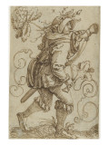 Esquisses pour des cartes à jouer Giclee-trykk av Hans Sebald Beham
