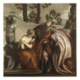 Suzanne et les vieillards Reproduction procédé giclée par Paolo Véronèse