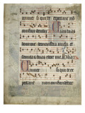 Feuillet d'antiphonaire : Annonciation Giclée-tryk Feuillet d'antiphonaire : Annonciation Giclée-tryk