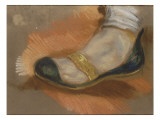 Etude d'une babouche; étude pour "La Mort de Sardanapale"; 1827-1828 Reproduction procédé giclée par Eugene Delacroix