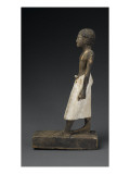 Statue of Man Wearing a Kilt Long Pearl Necklace Open Giclee Print