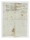 Etat des comptes des travaux de la maison Bonaparte Lámina giclée