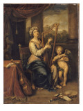 Sainte Cécile chantant les louanges du Seigneur Lámina giclée por Pierre Mignard Sainte Cécile chantant les louanges du Seigneur Lámina giclée por Pierre Mignard