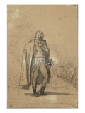 Etude pour le portrait de Bonaparte après la bataille de Castiglione reproduction procédé giclée par Jacques-Louis David