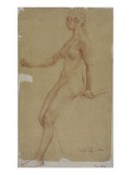 Etude de jeune femme nue reproduction procédé giclée par Emile Levy