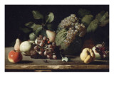 Nature morte aux raisins et à la grenade reproduction procédé giclée