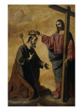 Saint Joseph couronné par le Christ reproduction procédé giclée par Francisco de Zurbaran
