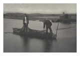 Taking up the Eel-Net ( levée du filet à anguilles ) Giclee Print by Peter Henry Emerson