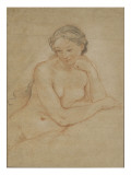 Etude de femme nue Lámina giclée por Charles Joseph Natoire
