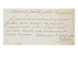 Carnet de croquis; Plat supérieur intérieur: annotations Lámina giclée por Jean-Baptiste Carpeaux