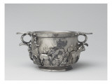 Skyphos : coupe de Boscoréale : triomphe de Tibère et scène de préparation d'un sacrifice Lámina giclée Skyphos : coupe de Boscoréale : triomphe de Tibère et scène de préparation d'un sacrifice Lámina giclée