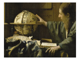 L'astronome dit aussi l'Astrologue reproduction procédé giclée par Johannes Vermeer