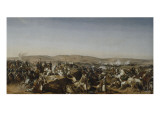 Prise de la Smala d'Abd-el-Kader par le duc d'Aumale à Taguin , le 16 mai 1843 Giclée-Druck von Horace Vernet