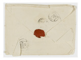 Side of the Enveoppe Stamped the Letter to Mr. Albert Giclee Print by Eugene Delacroix