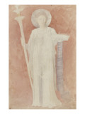 Etude d'après une fresque antique : personnage drapé debout, auréolé Giclee-trykk av Léon Joseph Florentin Bonnat