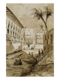Rue de Rosette (Egypte) reproduction procédé giclée par Adrien Dauzats