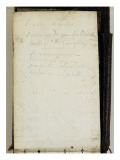Carnet de croquis; Garde blanche: annotations Lámina giclée por Jean-Baptiste Carpeaux