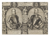 L'archiduc Mathias et Guillaume le Taciturne Giclee Print by Hieronymus Wierix