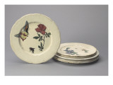 Service Eugene Rousseau Ridges; Set of Dessert Plates Giclee-trykk av Félix Henri Bracquemond Service Eugene Rousseau Ridges; Set of Dessert Plates Giclee-trykk av Félix Henri Bracquemond