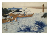 Pécheuses de coquillages dans la province d'Ise reproduction procédé giclée par Utagawa Kunisada