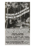 Le Grand air le dimanche en forêt de Fontainebleau PLM Reproduction procédé giclée
