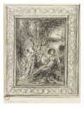 Etude pour les licornes reproduction procédé giclée par Gustave Moreau