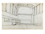 Carnet de croquis pour le serment du Jeu de Paume Lámina giclée por Jacques-Louis David