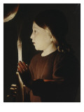 Saint Joseph charpentier reproduction procédé giclée par Maurice Quentin de La Tour