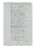 Etat des comptes des travaux de la maison Bonaparte Lámina giclée