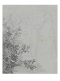 Study for "The Play" or "Woman Reading in a Garden" Giclee Print by Thomas Couture