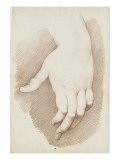 Etude de main Giclee-trykk av Edme Bouchardon Etude de main Giclee-trykk av Edme Bouchardon