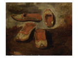 Etude de babouches Reproduction procédé giclée par Eugene Delacroix