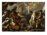 Sainte Catherine refuse de sacrifier aux idoles Giclee Print by Claude Vignon