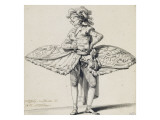 Etude de costume de théâtre : acteur "du théatre Torre Argentina" à Rome Giclée-Druck von Francois Andre Vincent