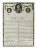 Testament de Louis XVI Lámina giclée