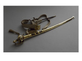 Sabre de grenadier à cheval de la Garde impériale : sabre, dragonne, ceinturon et baïonnette. Reproduction procédé giclée