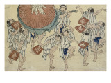 Scènes de rue nouvellement publiées reproduction procédé giclée par Katsushika Hokusai