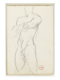 Carnet de dessins : étude d'homme nu Giclee Print by Gustave Moreau