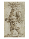 Esquisse pour des cartes à jouer reproduction procédé giclée par Hans Sebald Beham