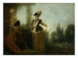 L'Aventurière Giclee Print by Jean Antoine Watteau