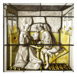 Vitrail : les joueurs d'échecs Lámina giclée