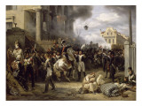 The Barriere De Clichy, Paris Defense March 30, 1814 Giclée-Druck von Horace Vernet