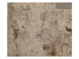 Etudes pour le Triomphe de Mardochée et le Couronnement d'Esther reproduction procédé giclée par Paolo Véronèse