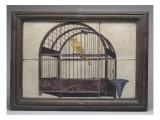 Six Squares Together Representing a Bird in a Cage Giclee Print