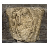 Chapiteau adossé : le Christ en majesté Reproduction procédé giclée
