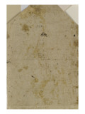 Silhouette d'un homme debout reproduction procédé giclée par Toussaint Dubreuil
