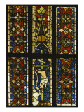 Six panneaux décoratifs et Crucifixion, provenant de l'église des franciscains de Colmar. reproduction procédé giclée
