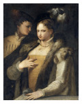 Colloque amoureux Reproduction procédé giclée par Nicolo dell' Abate