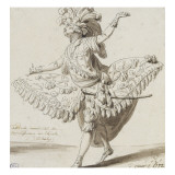 Etude de costume de théâtre Giclée-Druck von Francois Andre Vincent