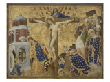 Retable de Saint-Denis (terminé en 1416) pour l'église de la Chartreuse de Champmol reproduction procédé giclée par Henri Bellechose